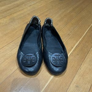 Black Tory Burch Reva Flats
